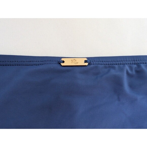 Lauren Ralph Lauren Bikini Swim Bottom Women’s Swimwear Navy Blue Sz M No Tag - Picture 3 of 4